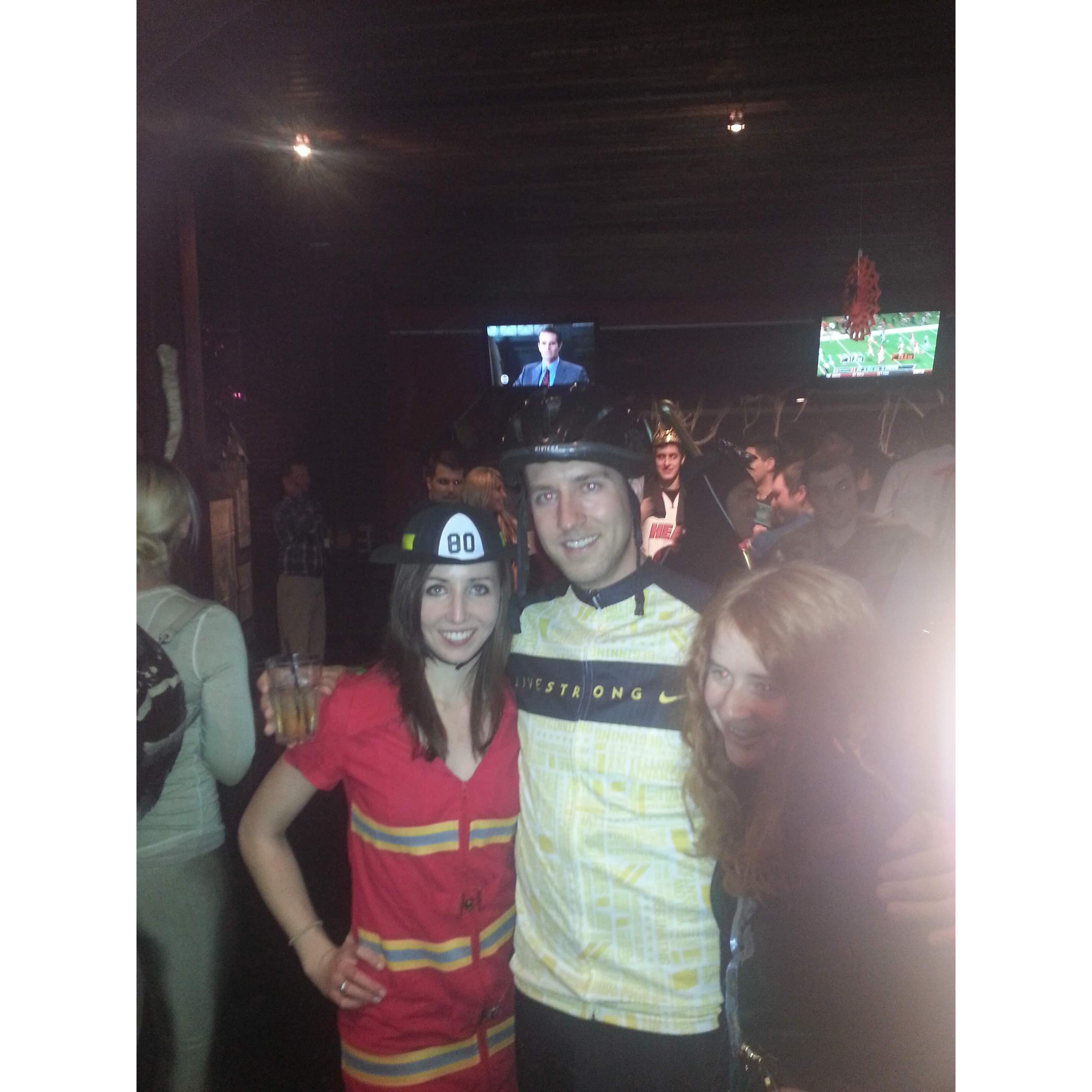 Literally our first picture ever taken together! The first night we met at Republic in Midtown Sacramento on Halloween