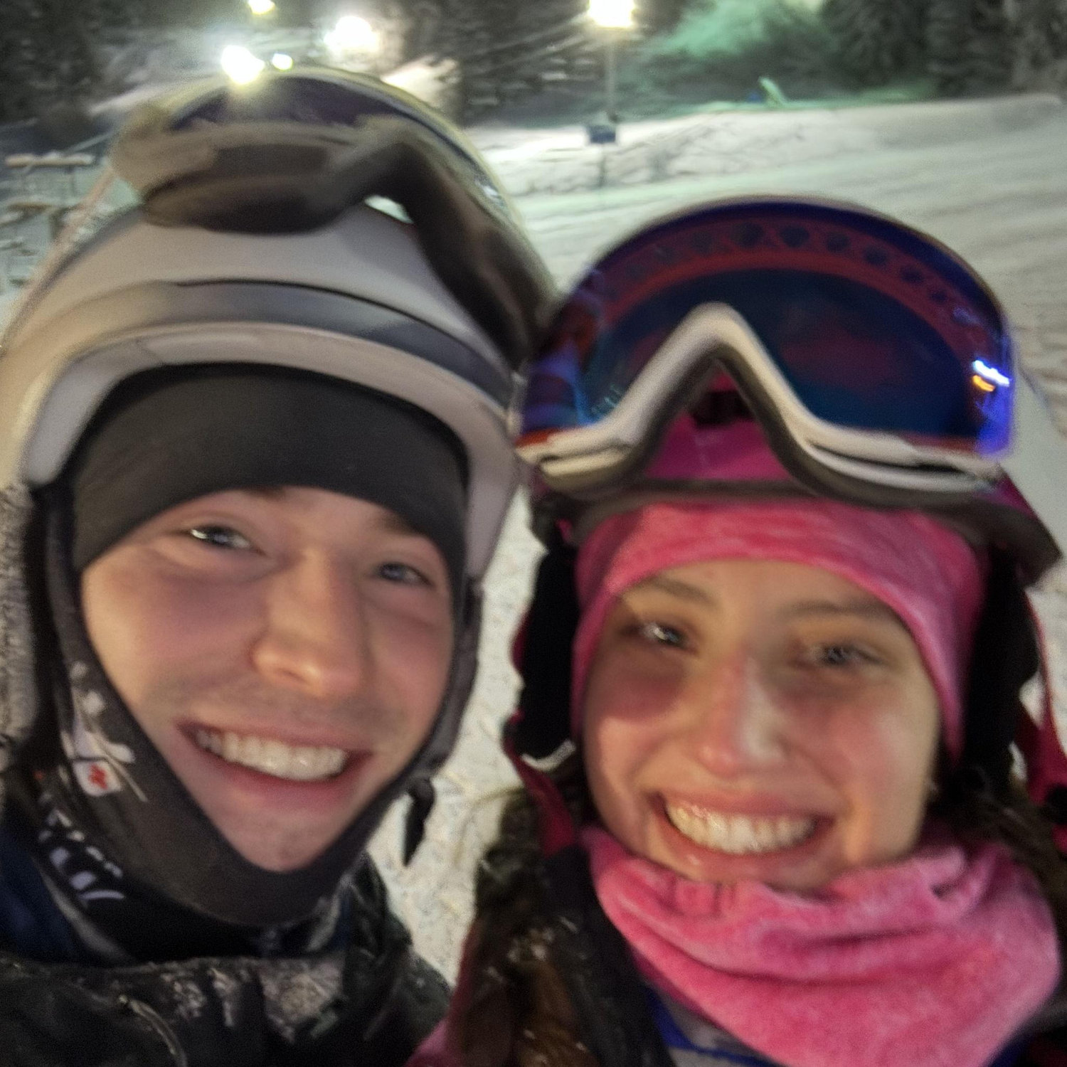 Night skiing in Alaska!