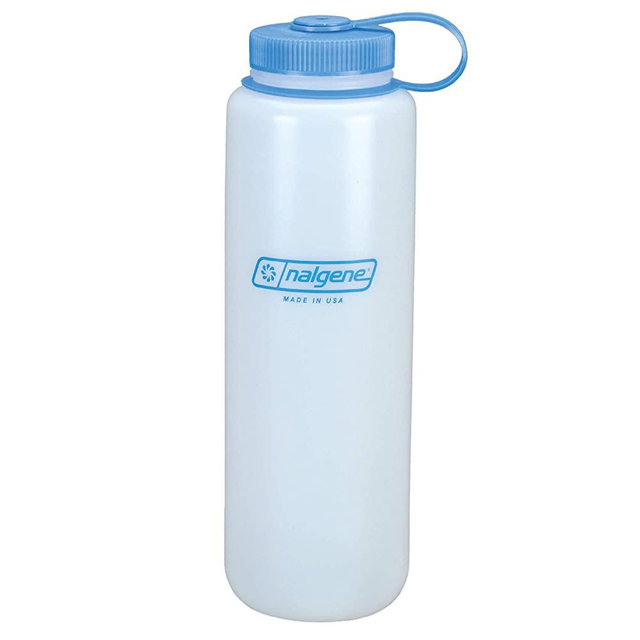 Nalgene HDPE BPA-Free Water Bottle, White, 48 oz