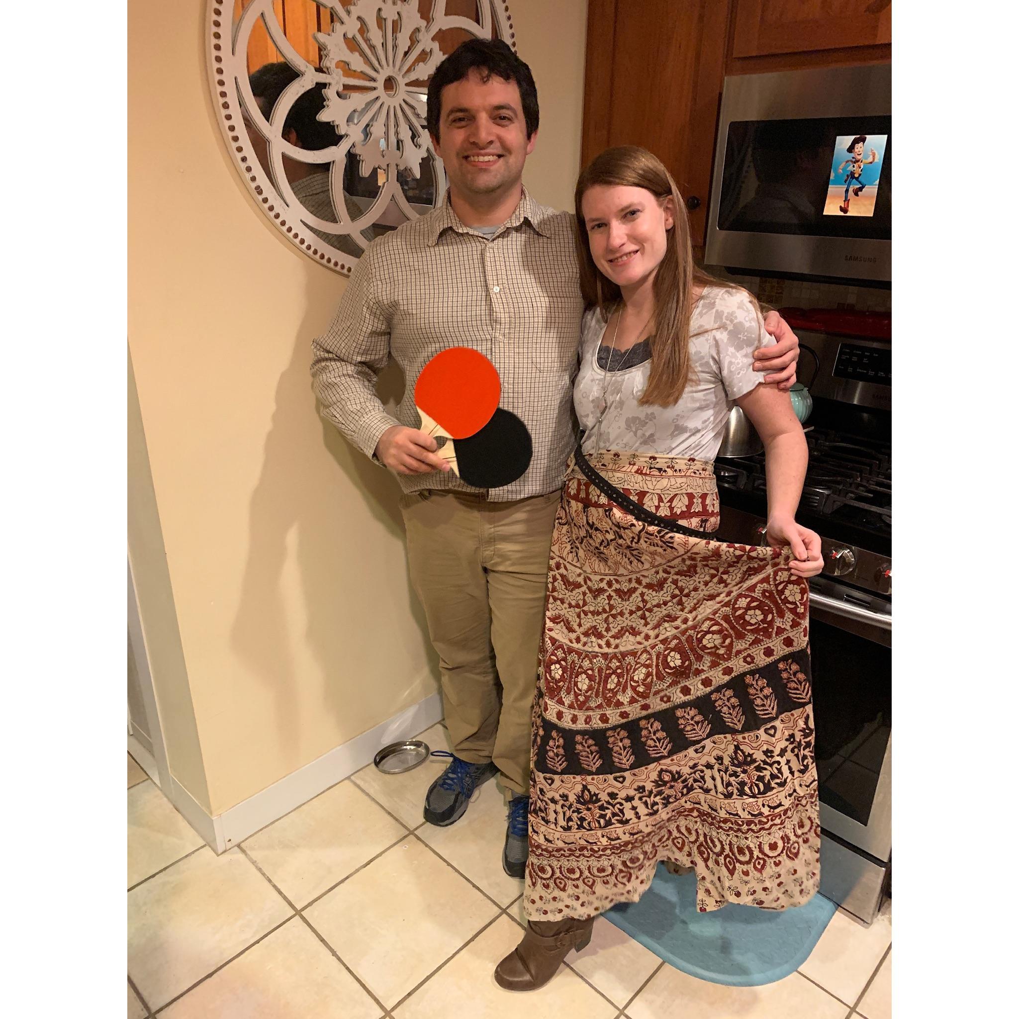 Happy "Hanks"giving! Jenny and Forest. Dress up as as characters from a Tom Hanks movie.