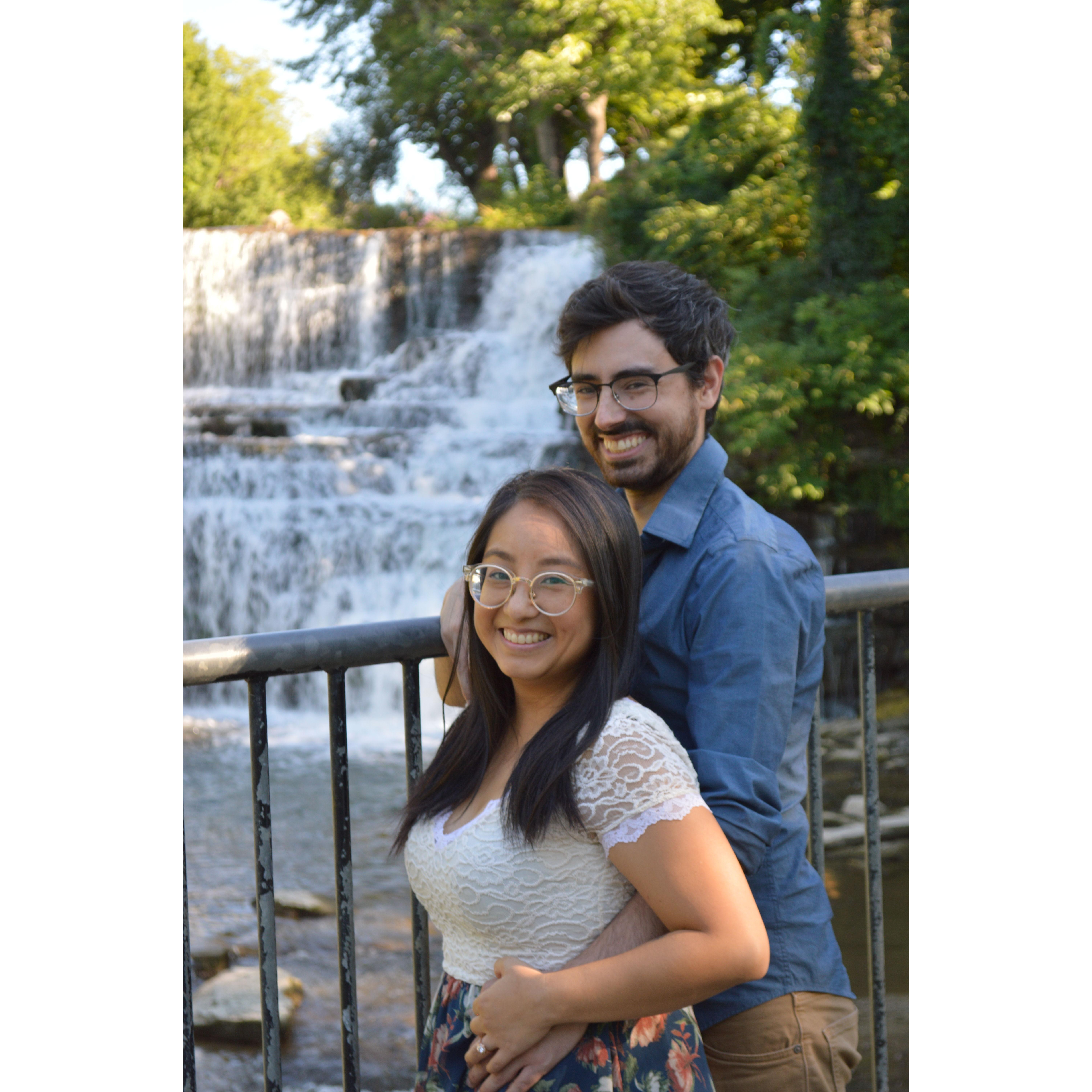 If we'd gone to prom together, this would have been our awkward photo.