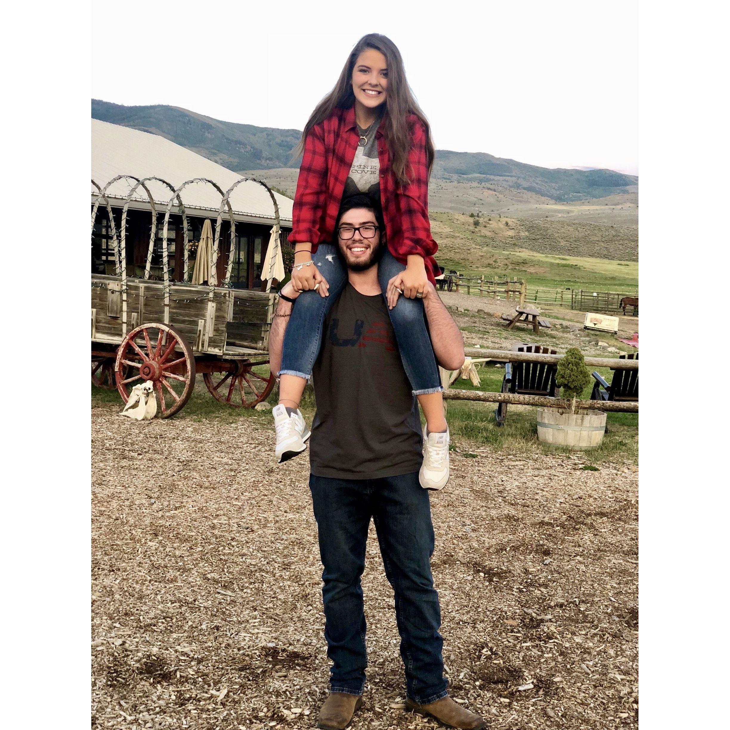 Our first trip to our future home state! Taken at the 4 Eagle Ranch in Wolcott, CO.