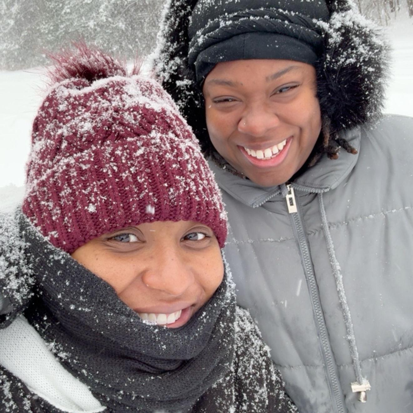 Crazy snowstorm in Charlotte!