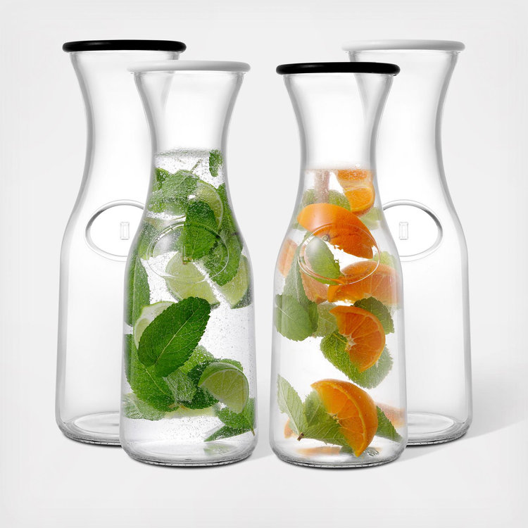JoyJolt, Hali Carafe Bottle Pitcher, Set of 4 | Zola