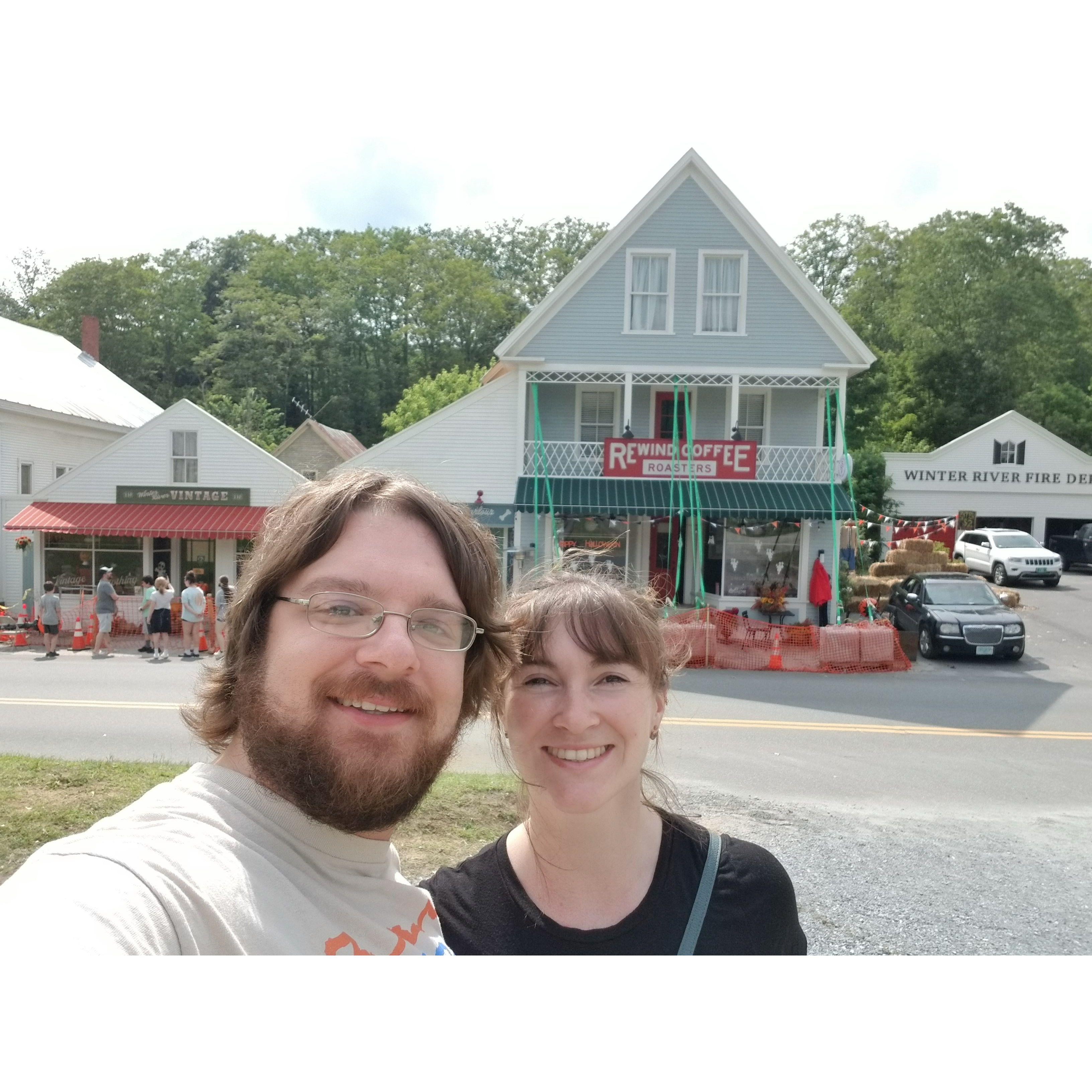 On the Beetlejuice filming set, July 2023