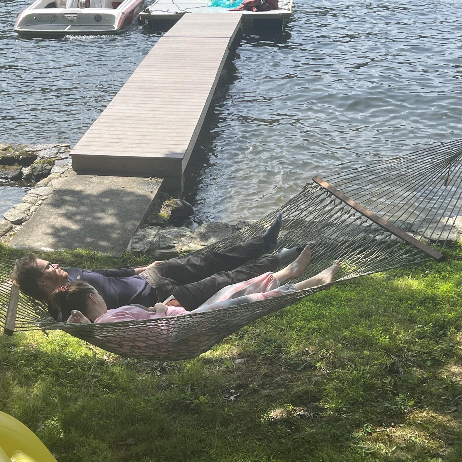 A sleepy weekend at the lakehouse in CT