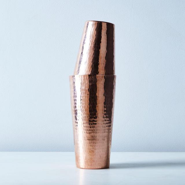 Hammered Copper Boston Shaker