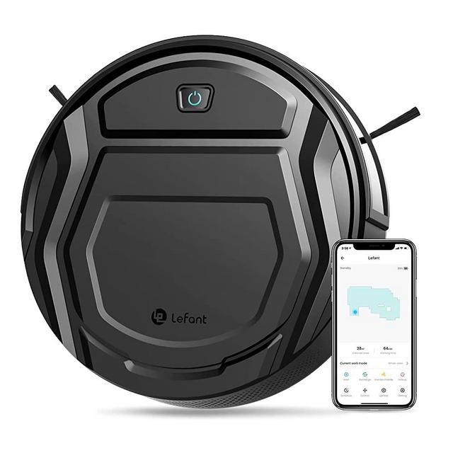 Lefant Robot Vacuum Cleaner with 2200Pa,Featured Carpet Boost,Tangle-Free,Ultra Slim,Self-Charging Robotic Vacuum,Wi-Fi/App/Alexa,120mins Runtime,Ideal for Pet Hair,Hard Floor and Carpet M210-Pro