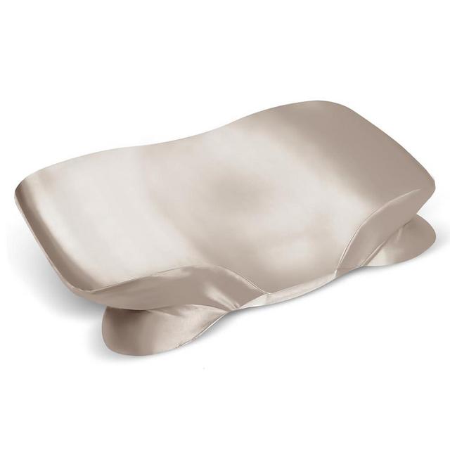 Satin Pillowcase for Zelimun Cervical Pillow, Ergonomic Pillow Case, Smooth & Soft Pillowcase for Sleeping Pillow, Champagne Pillow Cover with Zipper