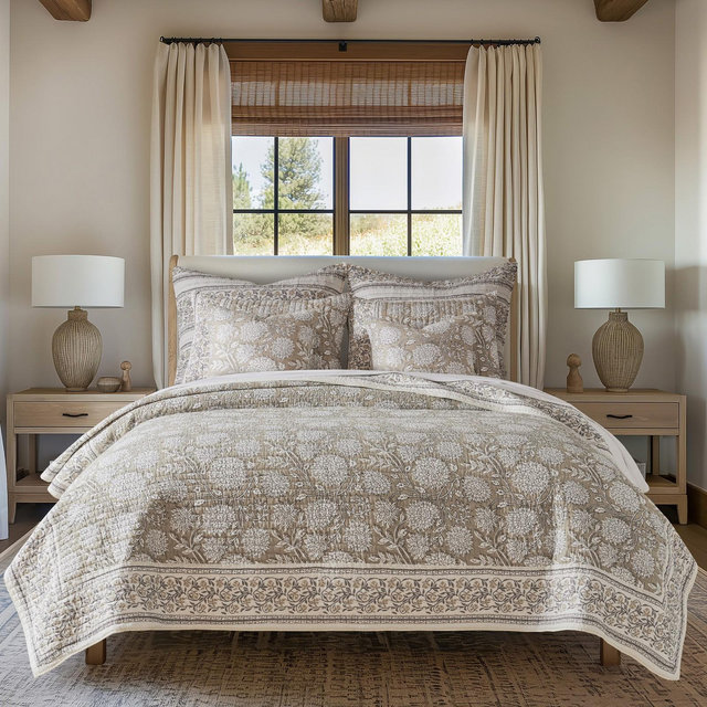 Adare Taupe Full/Queen Quilt Set - Levtex Home