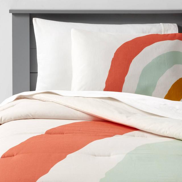 Twin Placed Rainbow Print Comforter Set - Pillowfort™