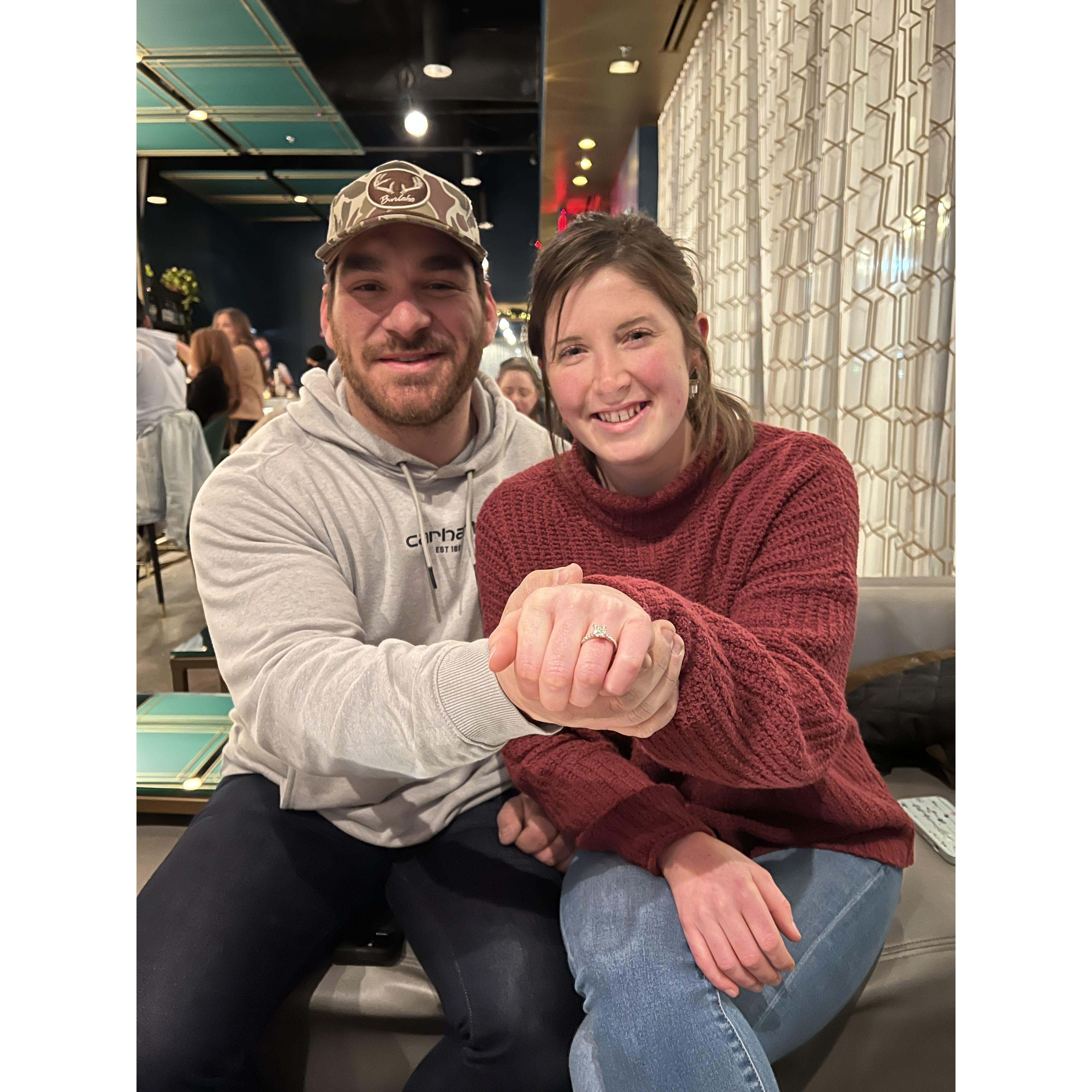 Blake found the perfect ring!