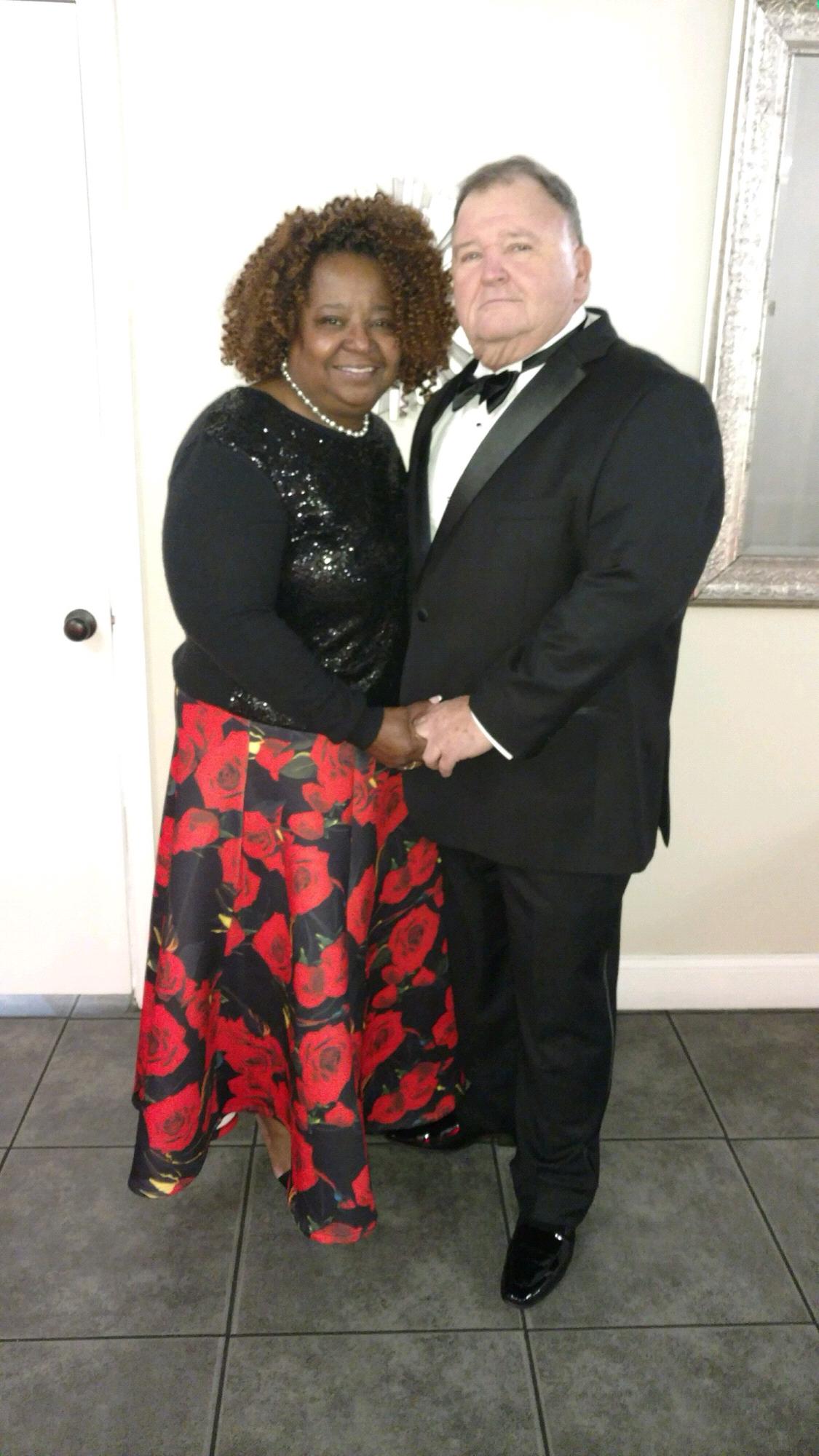 Here we are at my daughter's wedding in Florida  January 2019. We would not announce our date until we after she was married since we didn't want to distract from her day!