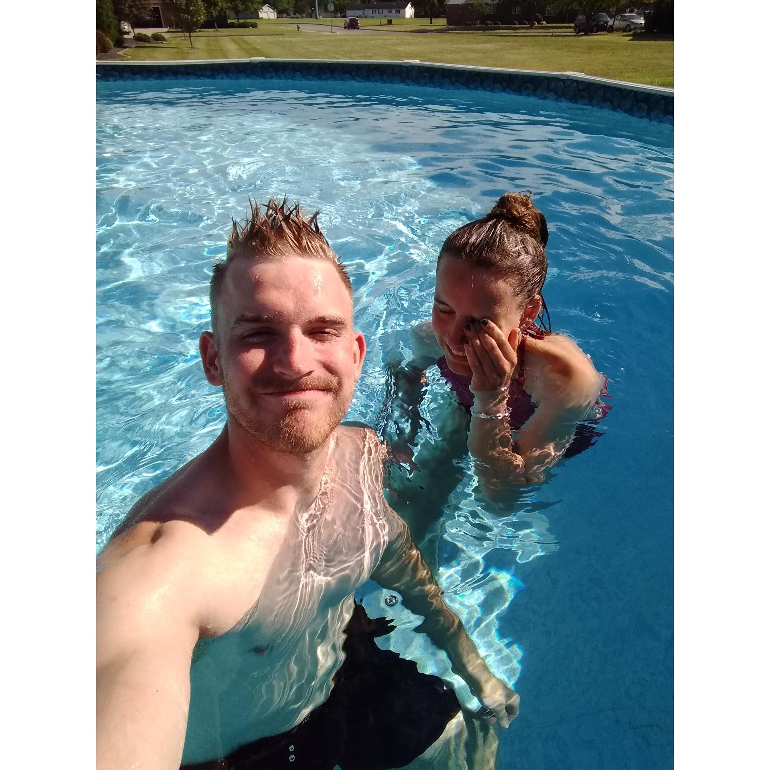 Summer pool days