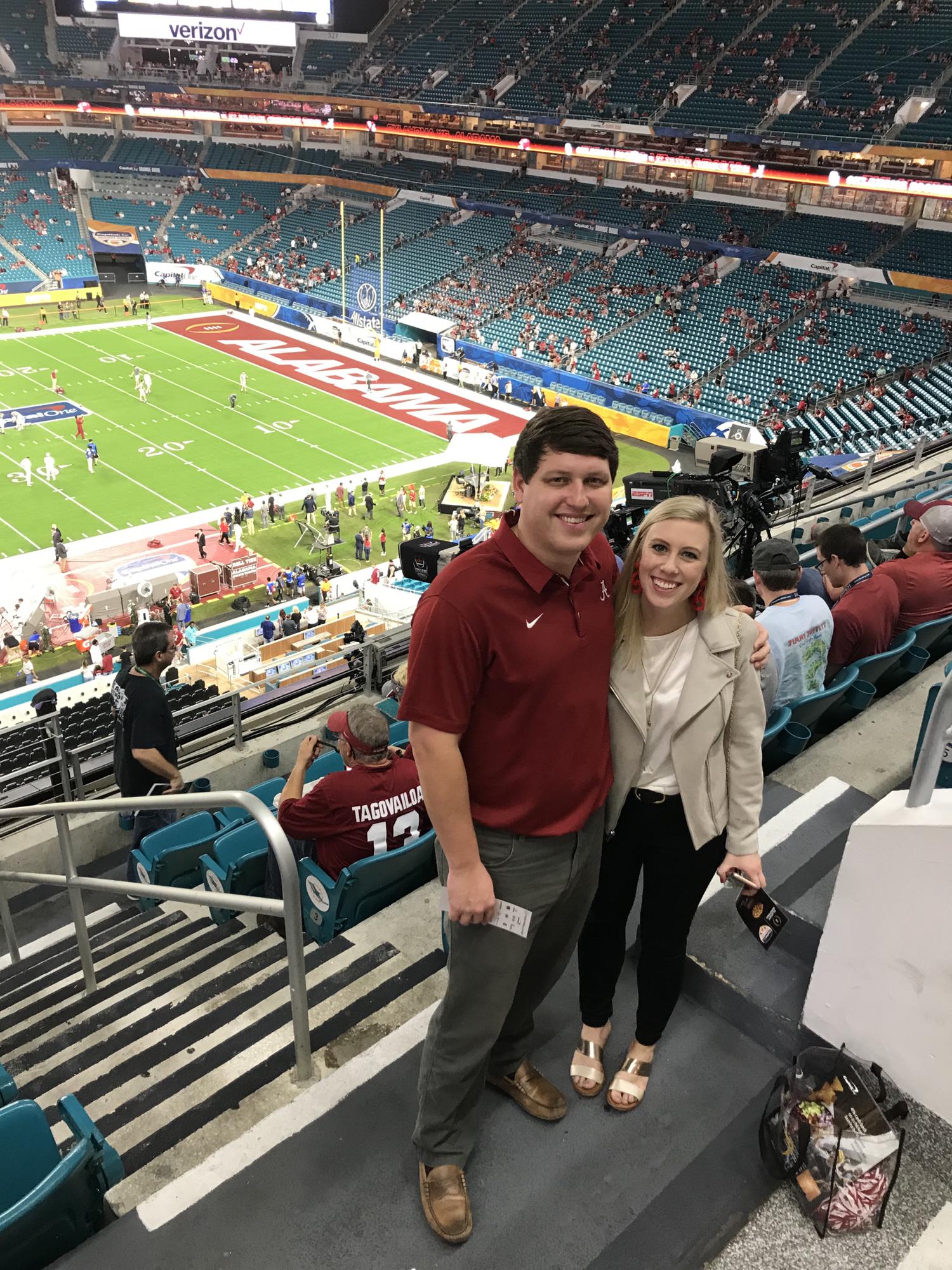 Roll tide at the Orange Bowl!