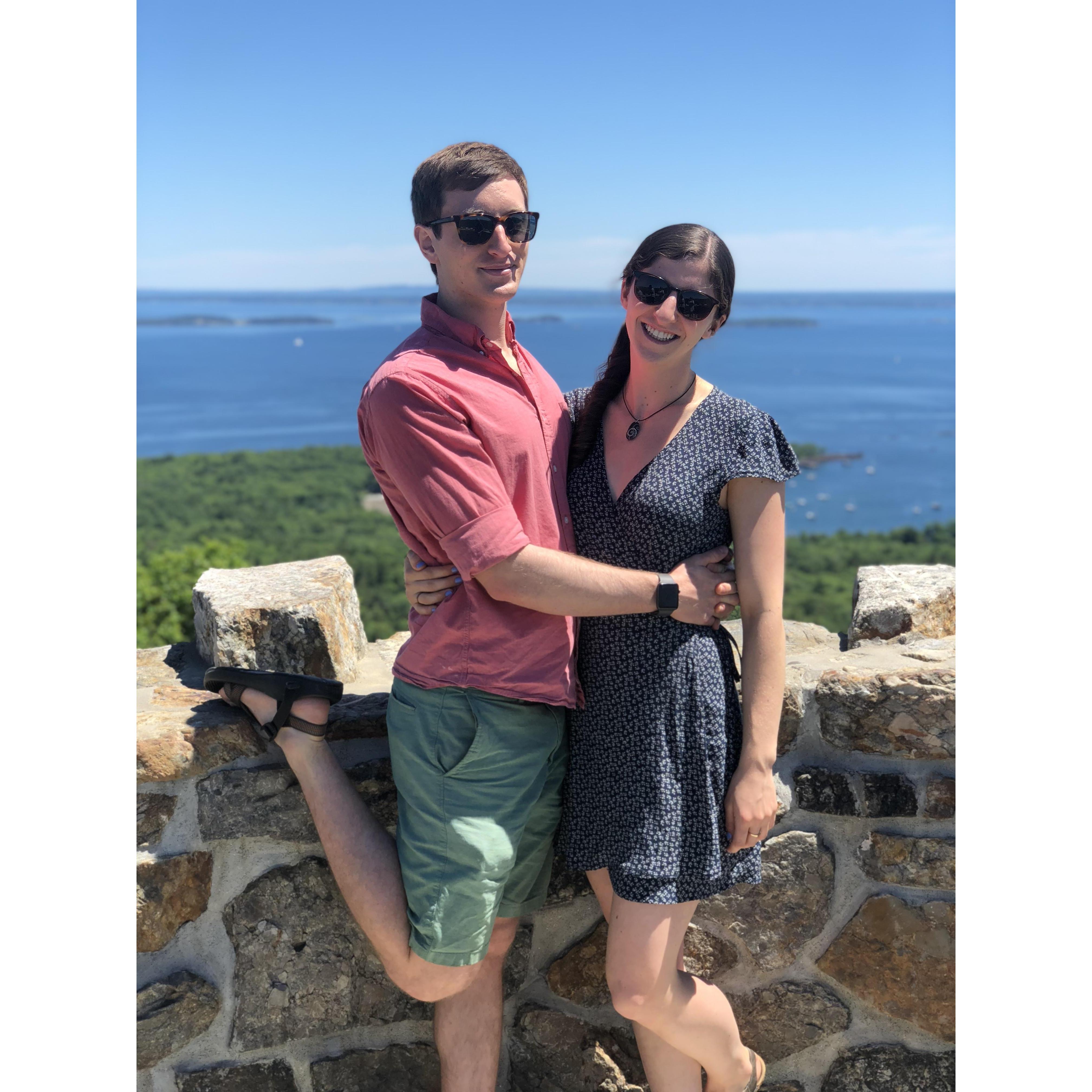 Enjoying beautiful Maine