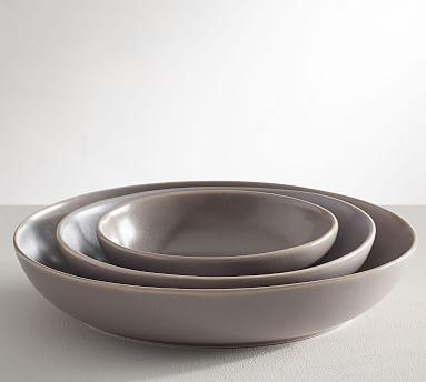 Mason Oval Serving Bowls-Charcoal S/3
