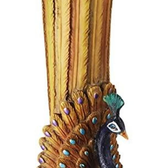 Design Toscano KY1034 Peacock Bud Vase,Single