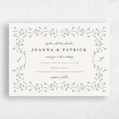 Light Oatmeal, Beige Wedding Invitation - Ginevra Classic