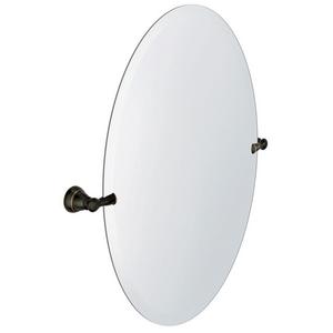 Banbury 23 in. x 26 in. Frameless Pivoting Single Wall Mirror in Mediterranean Bronze