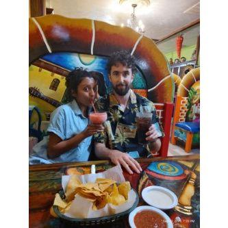 Mikey trying Mexican food for the first time in the states
