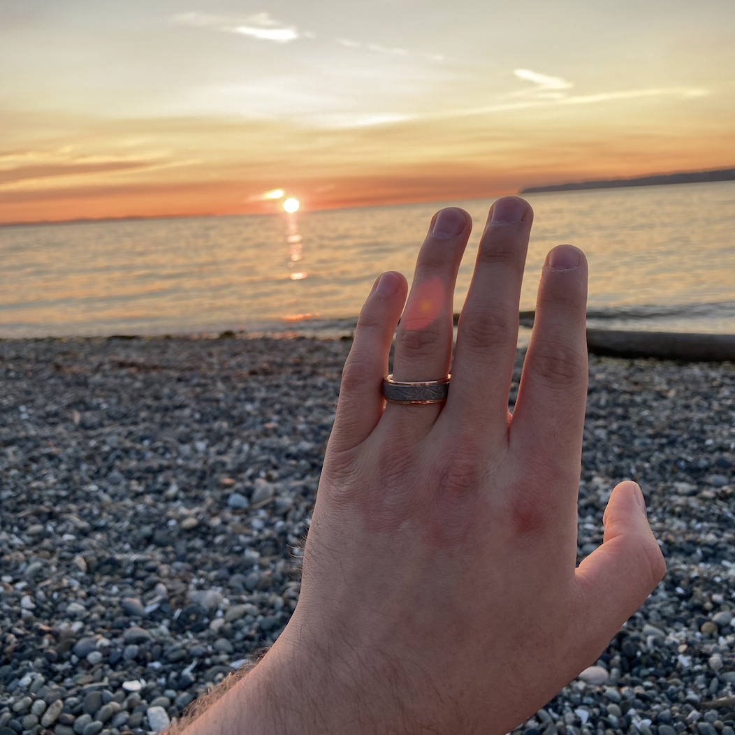 Trystin suspected I was going to propose, but was sweet enough to let me think it was a surprise and stumble over my words.
August 2020