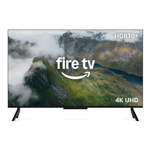 Amazon Fire TV 43" 4-Series (newest model), 4K Ultra HD smart TV with Alexa Remote, HDR10+, fast processor, Dolby Audio, Ambient Experience, free and live TV