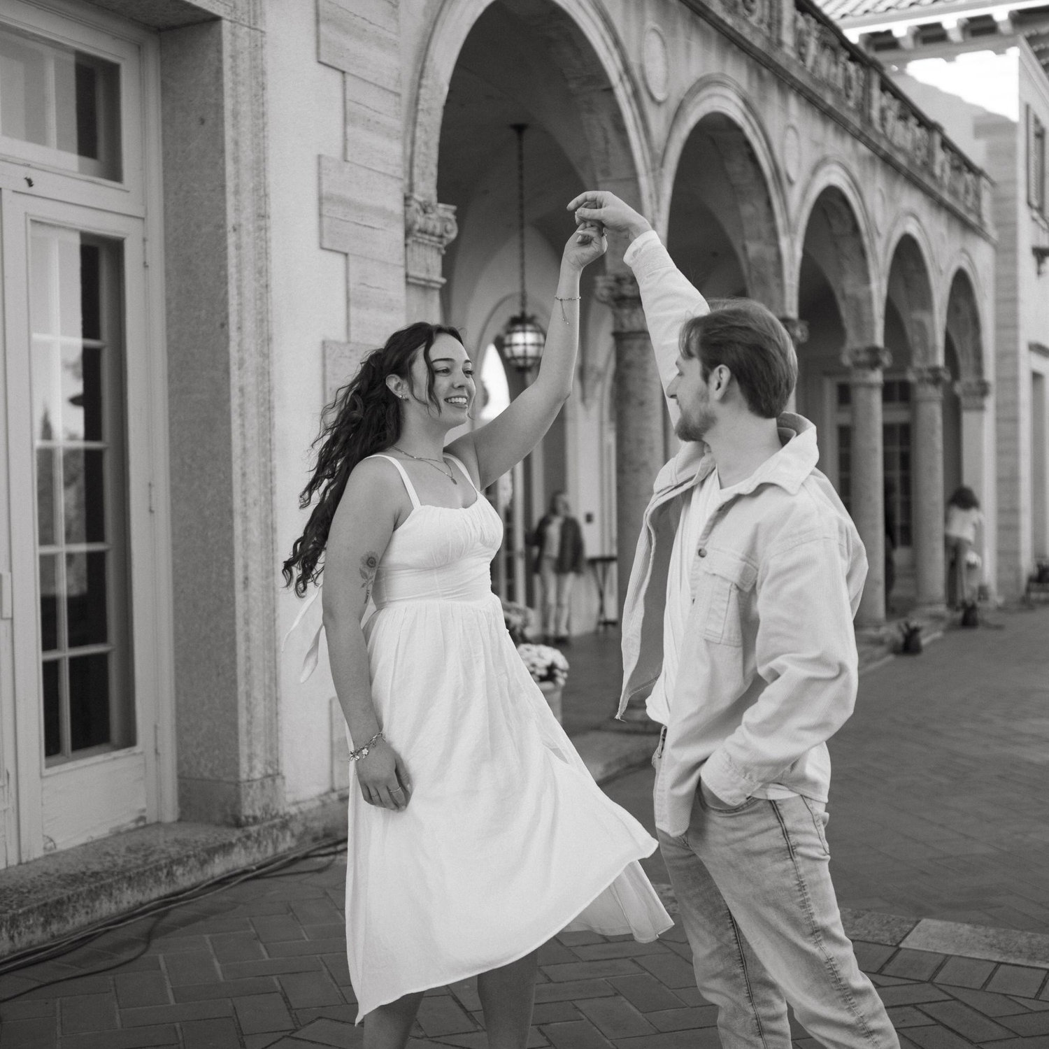 Engagement photos at the Philbrook November 2025