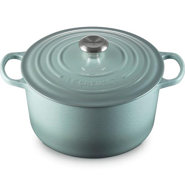 Le Creuset Enameled Cast Iron Signature Deep Round Oven, 6.5 qt., Sea Salt