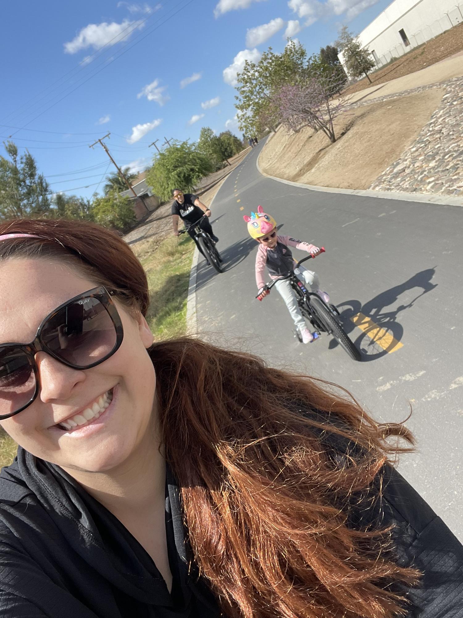 Trying out our new bikes!