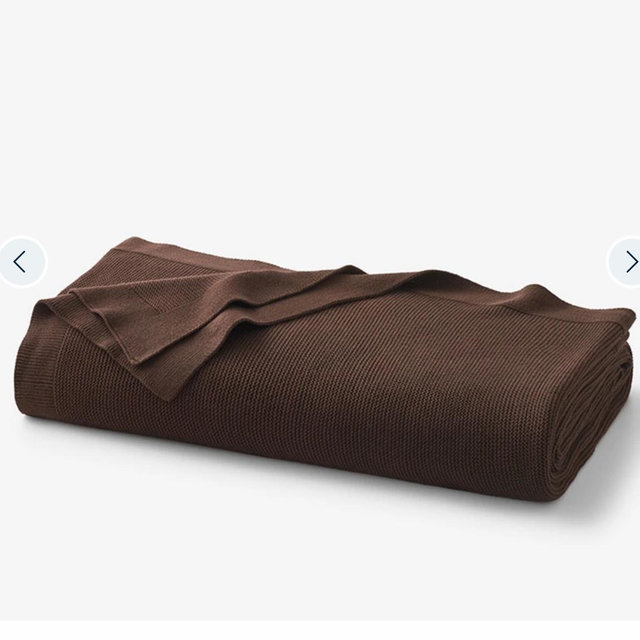 Classic All Season Breathable Cotton Knit Blanket
