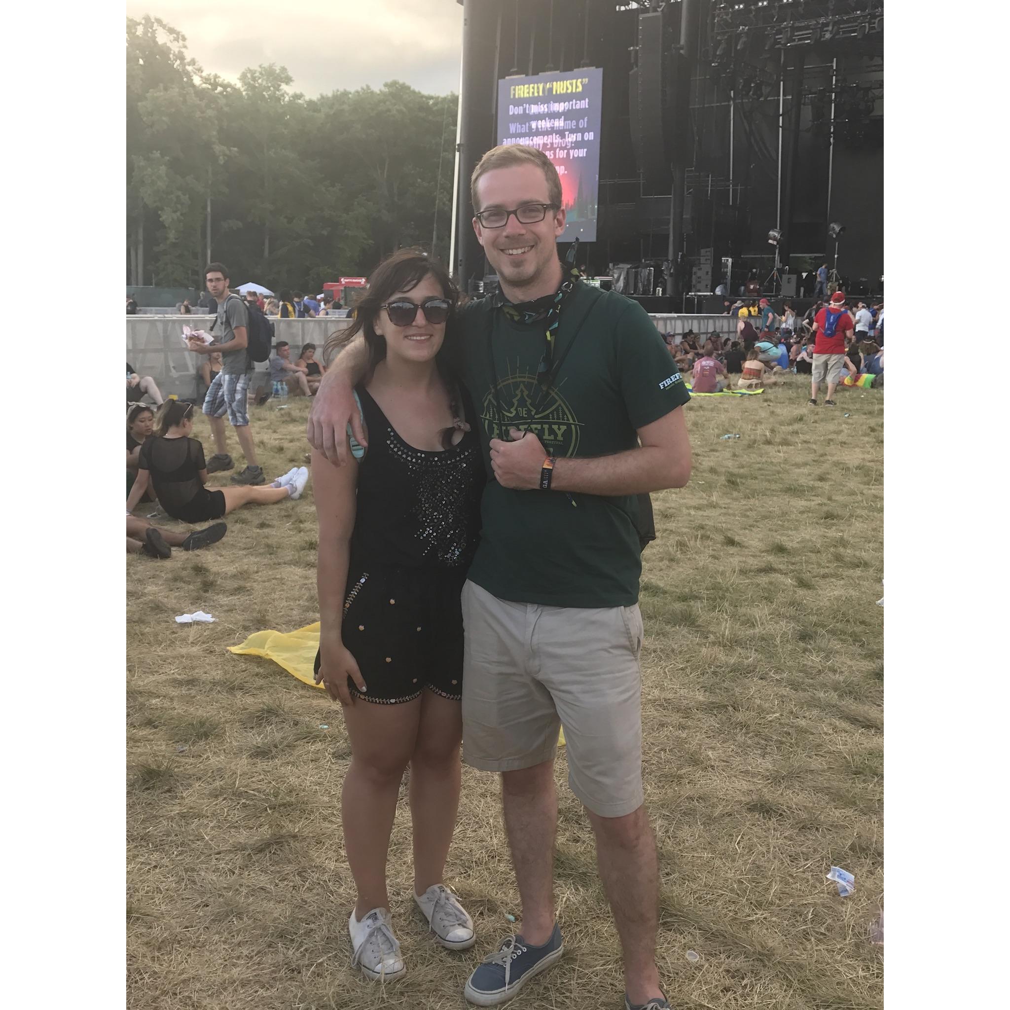 At Firefly, a music festival and our first trip