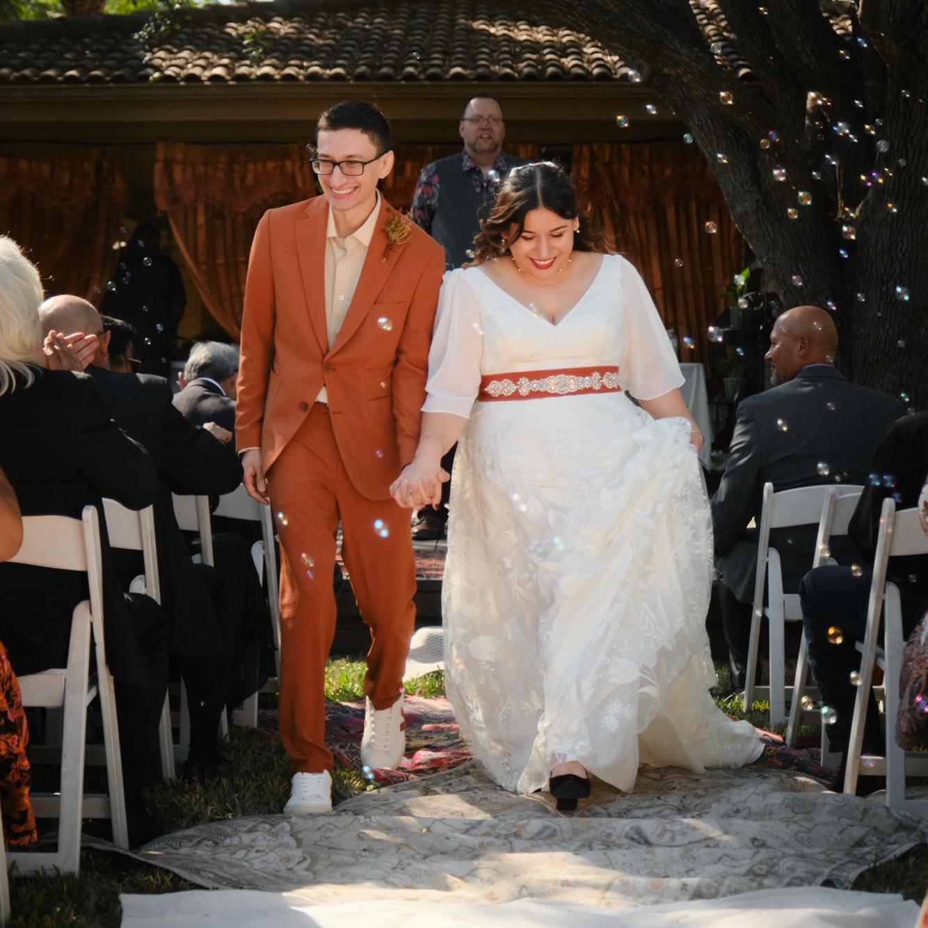 WE DID IT!!! First photo as Mr. & Mrs. Martinez