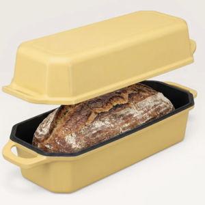 Enameled Cast Iron Loaf Pan, sunny yellow, 13 x 5 inch