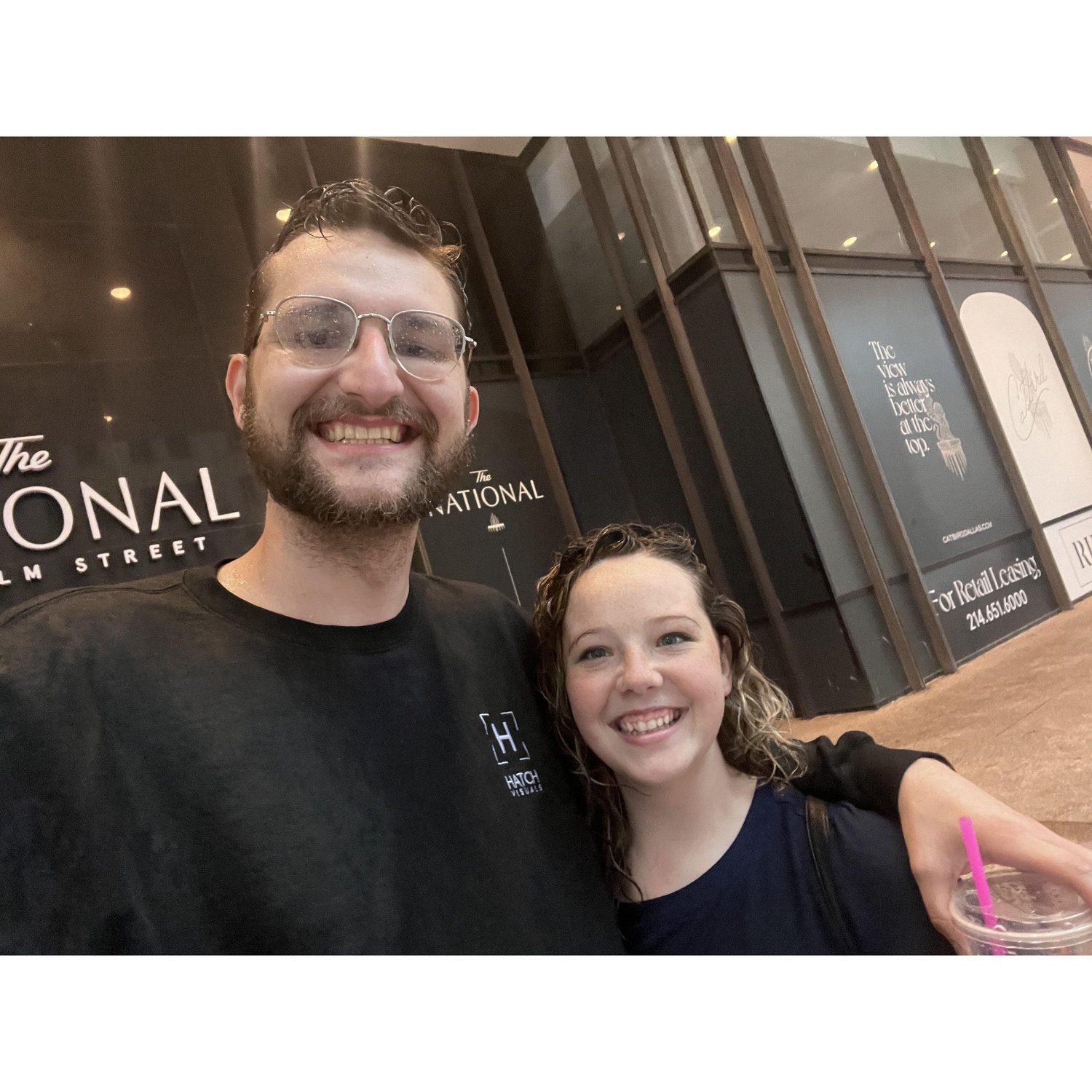 Date to the aquarium, but the aquarium came to us first