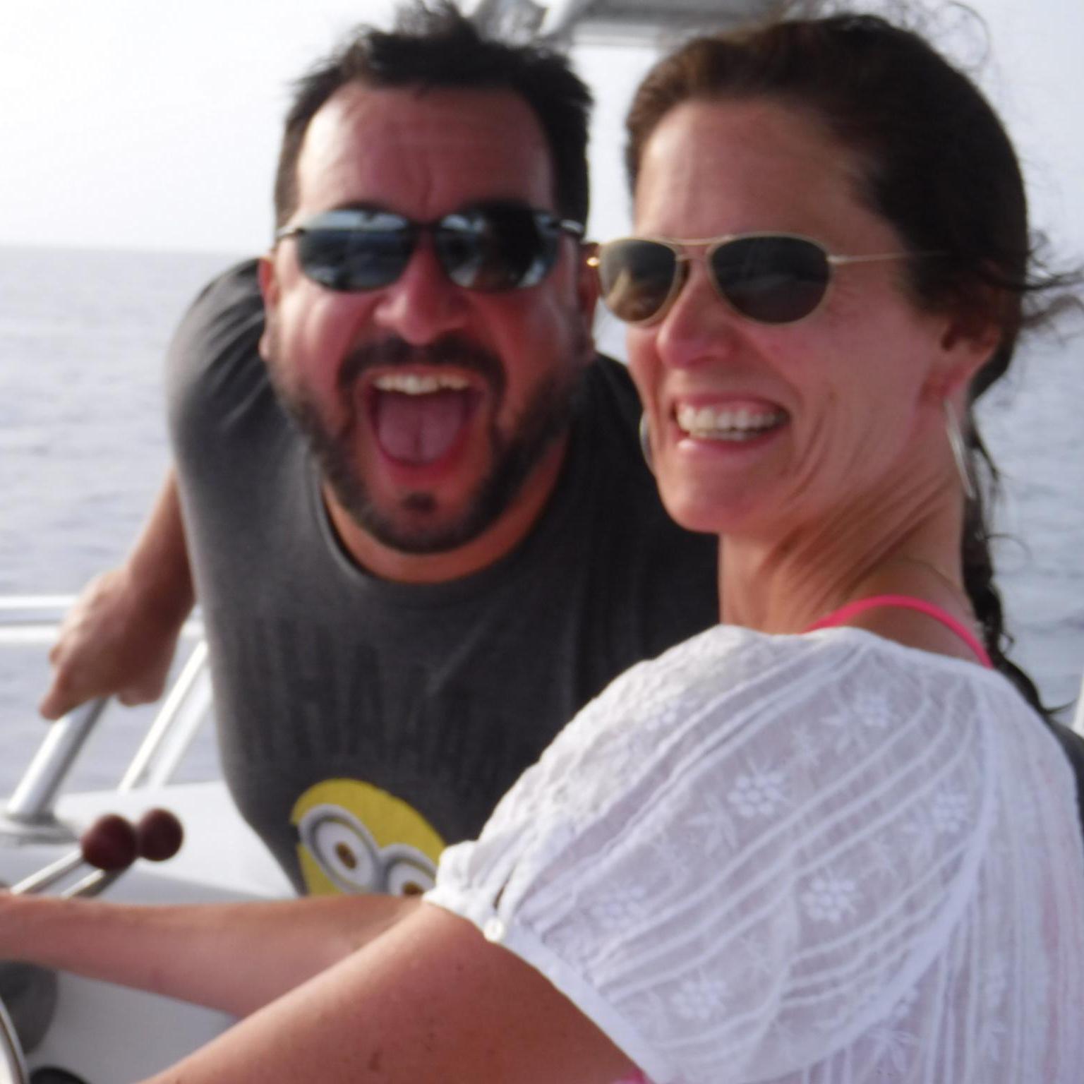 Driving the Dive boat, Ocho Rios, Jamaica