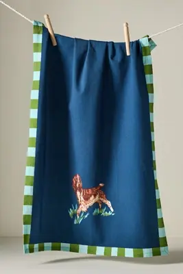 Portobello Dog Dish Towel