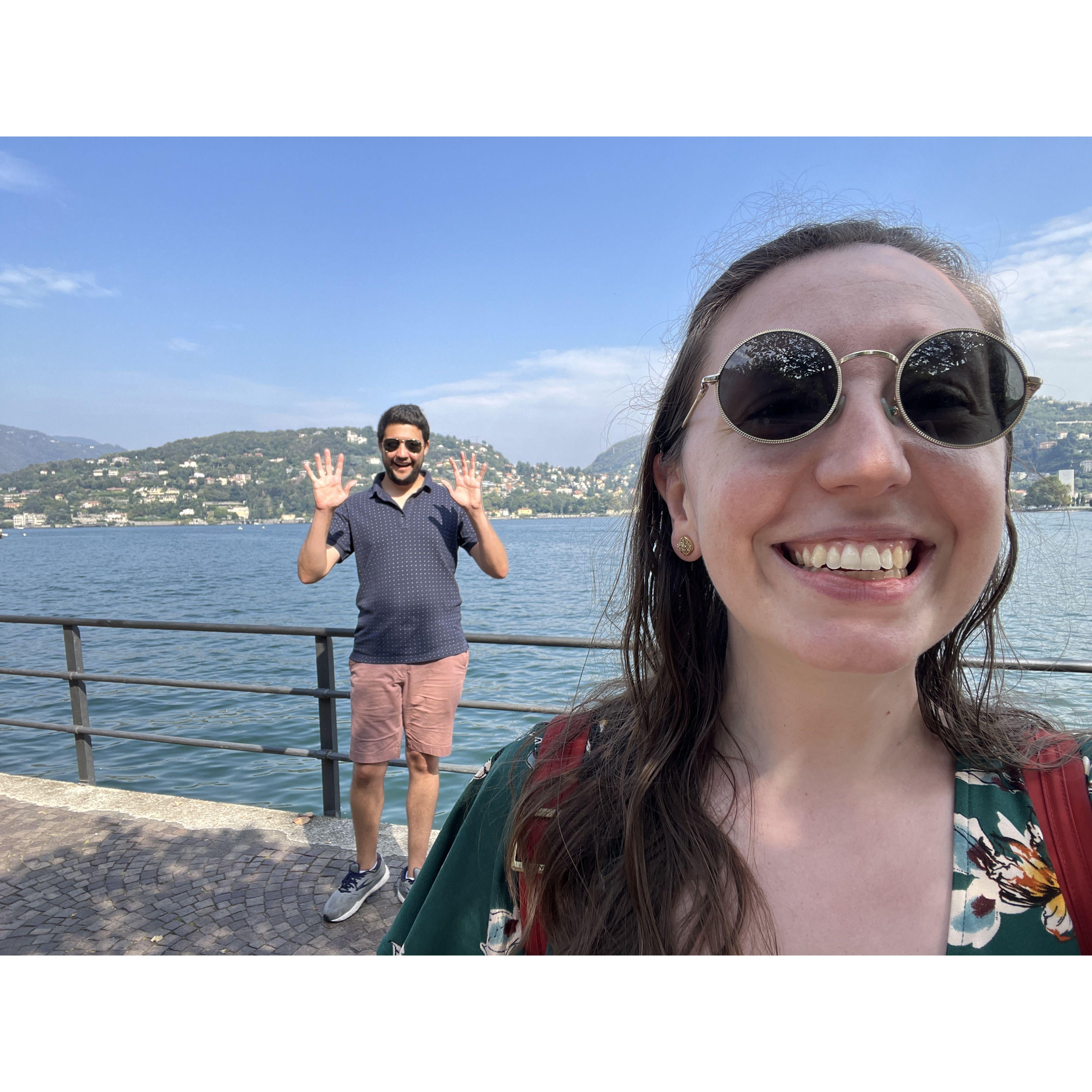 The shores of Lake Como, Italy, September 2023