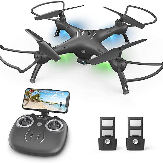 Drones with Camera for Adults /Kids /Beginners - 1080P Drones for Adults, 120° Wide-Angle Kids Drone, Safe Design & Easy to Control with Remote/APP/Voice, 18 Mins Flight Time, Top Christmas Gifts for Kids 2022