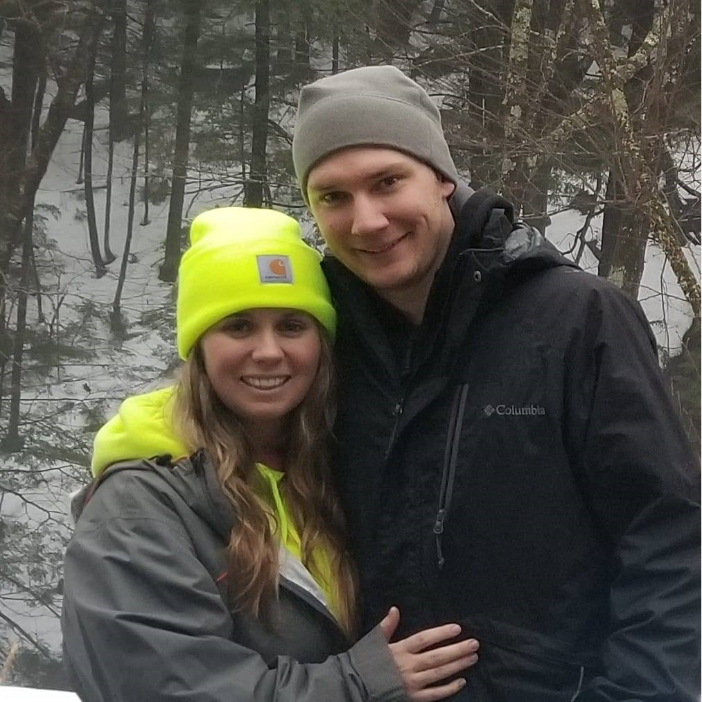 Christmas, 2020 in rainy Vermont.  Little did I know, he was planning on speaking to my parents about proposing!