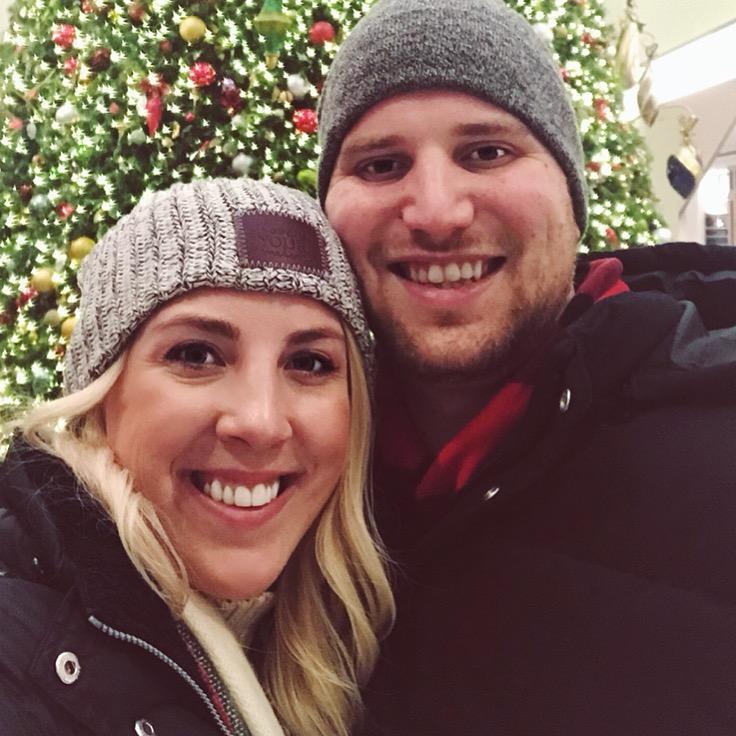 Same tree - just a year before we were engaged!