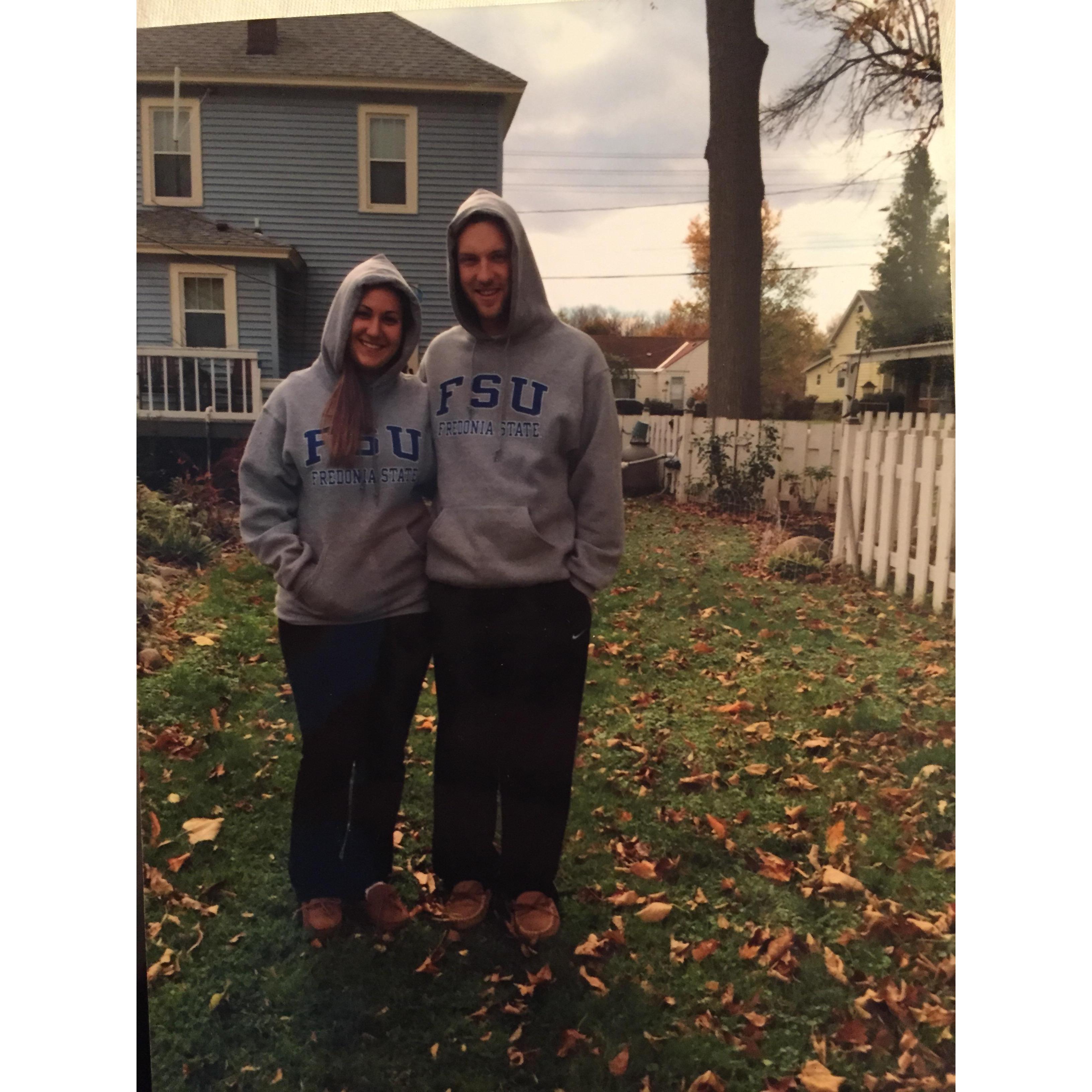 Before Aaron went off to college at Fredonia