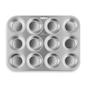 Fox Run® 12-Cup Stainless Steel Muffin Pan