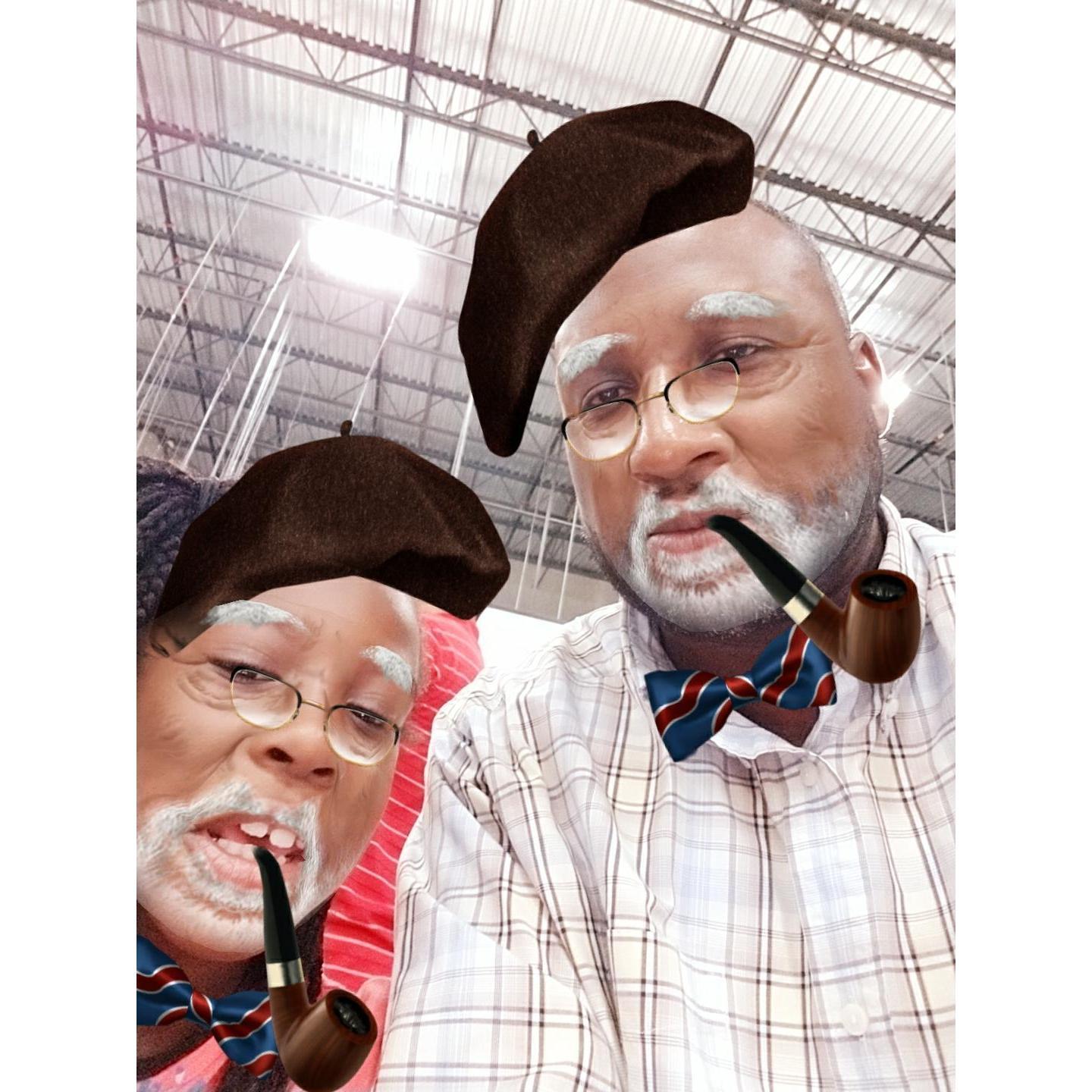 Londyn and Ricardo snap chat fun