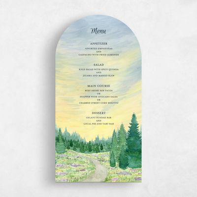Yellow Arch Wedding Menu - Atchison