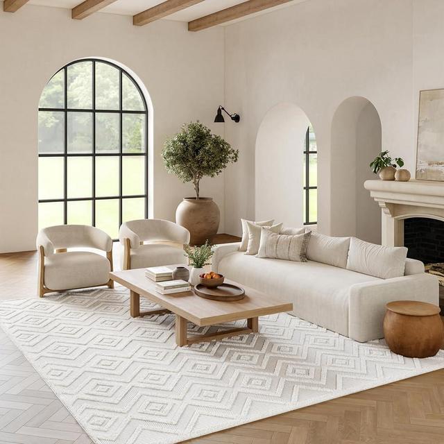 Nourison Home Versatile 6' x 9' Indoor/Outdoor Rug in Ivory/White