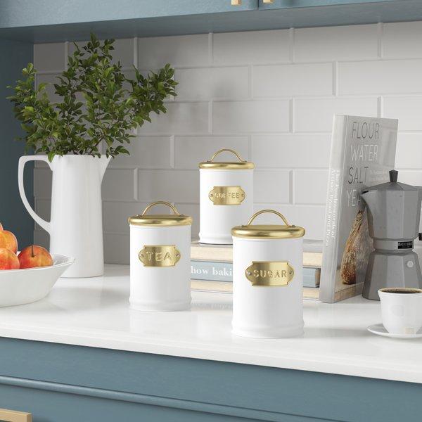 Metal Coffee, Tea, & Sugar Set