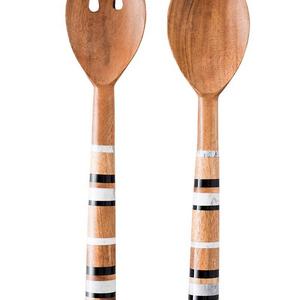 Juliska Stonewood Strip Salad Server Set