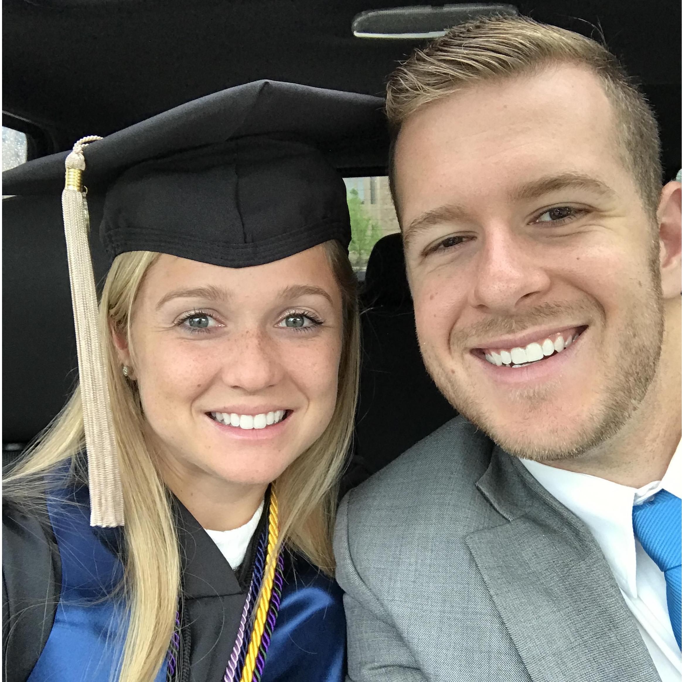 My graduation...we just swapped hats! (May 2017)