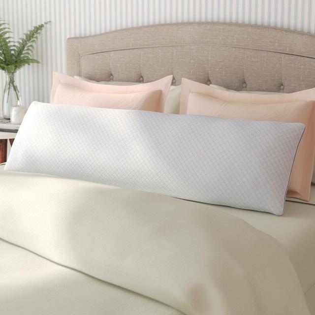 Wayfair Sleep Medium Comfort Cool Gel Memory Foam Standard Cooling Gel-Infused Body Pillow